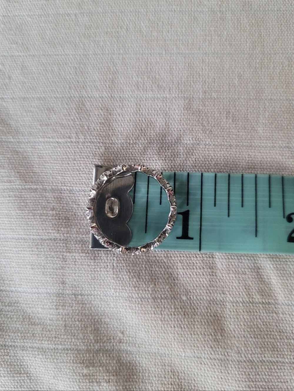 Silver Rhinestone Chevron Ring - Picture 4 of 4